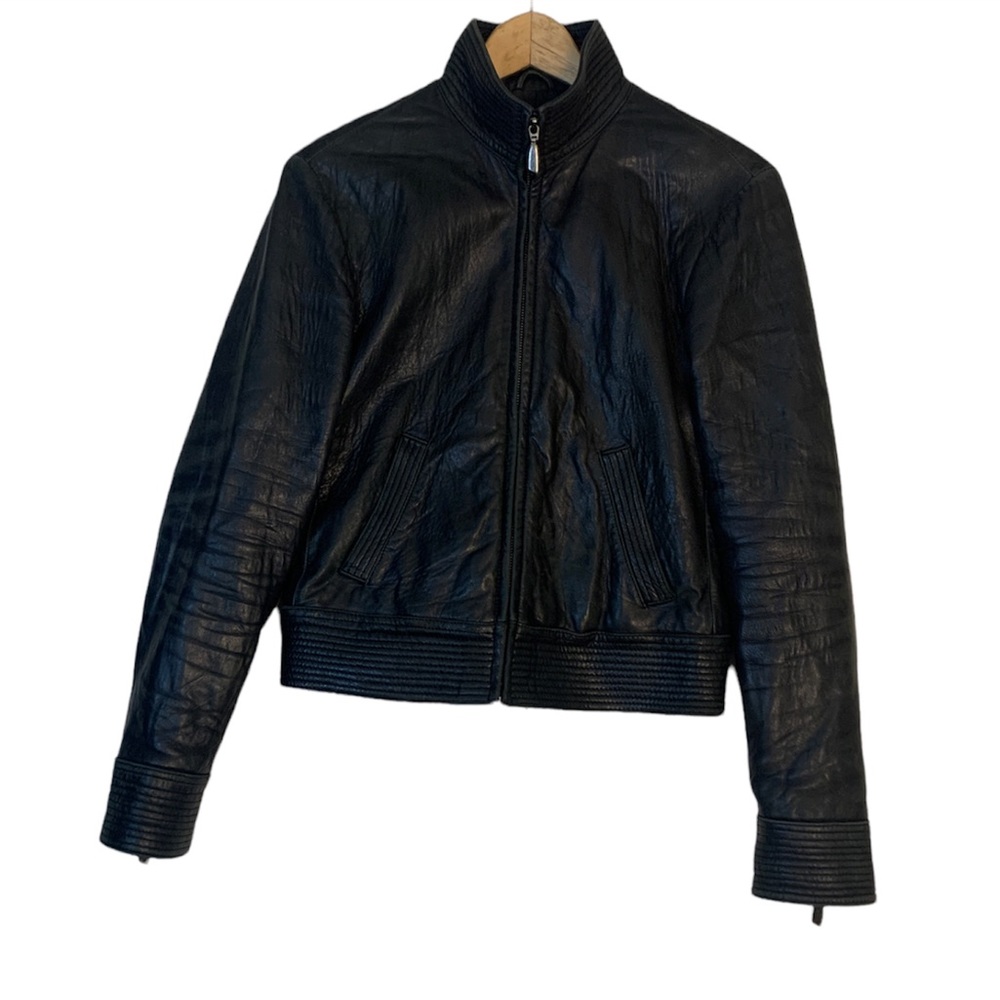 Marcia Collection Black Leather Jacket